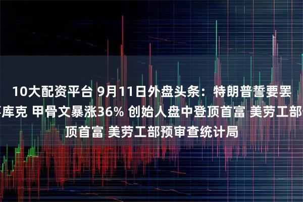 10大配资平台 9月11日外盘头条：特朗普誓要罢免美联储理事库克 甲骨文暴涨36% 创始人盘中登顶首富 美劳工部预审查统计局